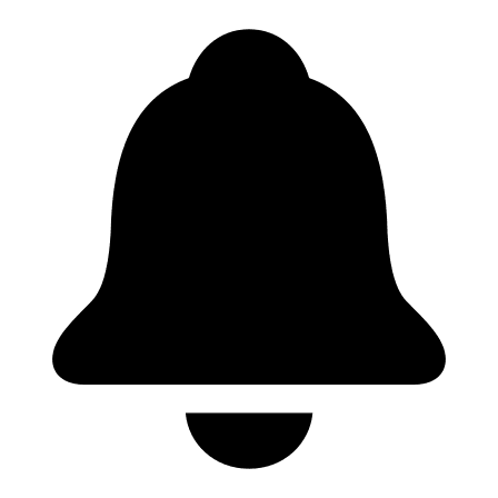 Filled Bell Notification (Framework7) Free Open-Source SVG Icon (Framework7 Icons)