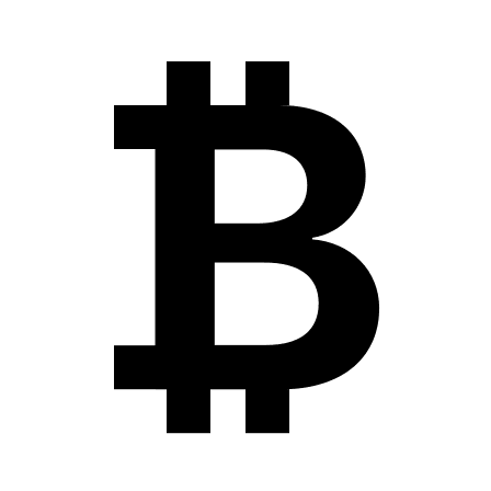 Bitcoin Cryptocurrency Free Open-Source SVG Icon (Framework7 Icons)