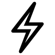 Lightning Bolt Symbol Free Open-Source SVG Icon