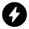 Filled Bolt in Circle (Framework7) Free Open-Source SVG Icon