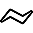 Horizontal Lightning Bolt (Framework7) Free Open-Source SVG Icon