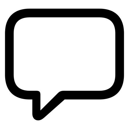 Left Speech Bubble (Framework7) Free Open-Source SVG Icon (Framework7 Icons)