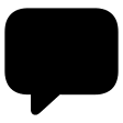 Left Speech Bubble (Filled) Free Open-Source SVG Icon