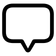 Middle Bottom Speech Bubble (Framework7 Icons) Free Open-Source SVG Icon