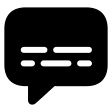 Captions Speech Bubble (Filled) Free Open-Source SVG Icon