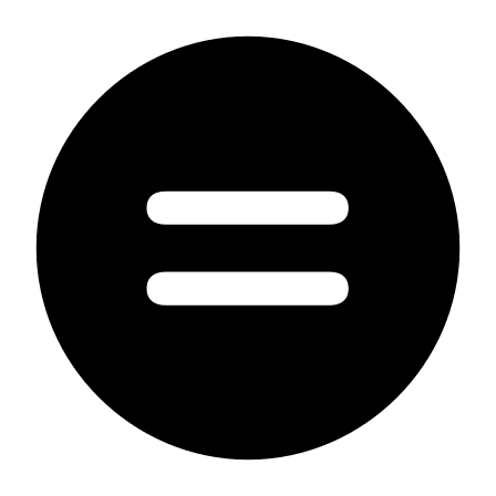 Equal Circle Symbol (Filled) Free Open-Source SVG Icon (Framework7 Icons)