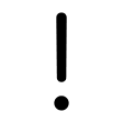 Exclamation Mark Symbol Free Open-Source SVG Icon