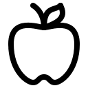 Apple Fruit Free Open-Source SVG Icon