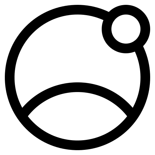 Orbiting Celestial Body Free Open-Source SVG Icon (Gala Icons)