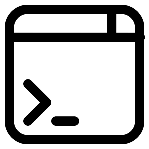 Terminal Window Free Open-Source SVG Icon (Gala Icons)