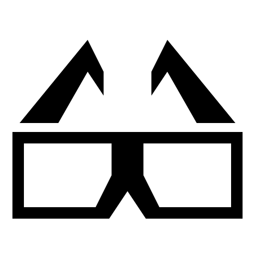 3D Glasses Free Open-Source SVG Icon (Game Icons)