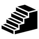 3D Stairs Design Free Open-Source SVG Icon