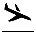 Airplane Arrival Free Open-Source SVG Icon