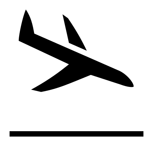 Airplane Arrival Free Open-Source SVG Icon (Game Icons)