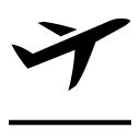 Airplane Departure (Game Icons) Free Open-Source SVG Icon