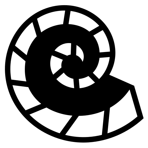 Ammonite Fossil Free Open-Source SVG Icon (Game Icons)