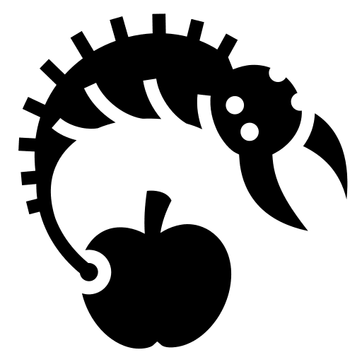 Apple Maggot Creature Free Open-Source SVG Icon (Game Icons)