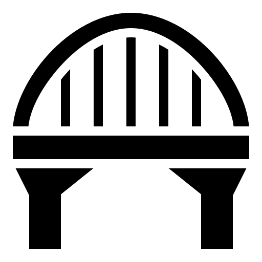 Arch Bridge Structure Free Open-Source SVG Icon (Game Icons)