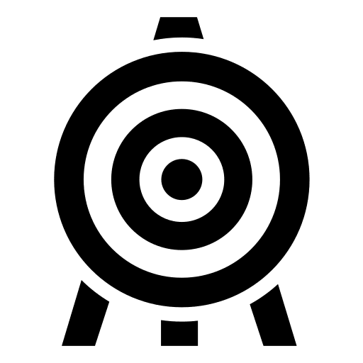 Archery Target (Game Icons) Free Open-Source SVG Icon (Game Icons)