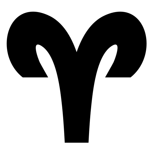 Aries Zodiac Sign Free Open-Source SVG Icon (Game Icons)