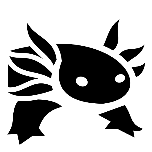 Axolotl Character Free Open-Source SVG Icon (Game Icons)