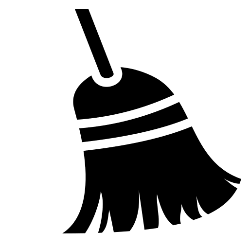 Broom Tool Free Open-Source SVG Icon (Game Icons)