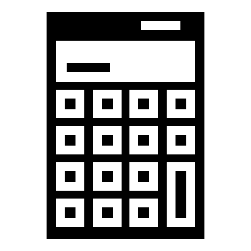 Calculator Device Free Open-Source SVG Icon (Game Icons)