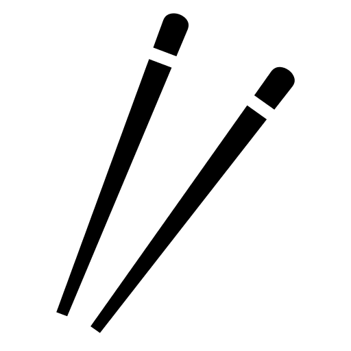 Chopsticks (Game Icons) Free Open-Source SVG Icon (Game Icons)