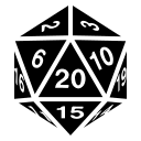 Twenty-Faced Dice Free Open-Source SVG Icon