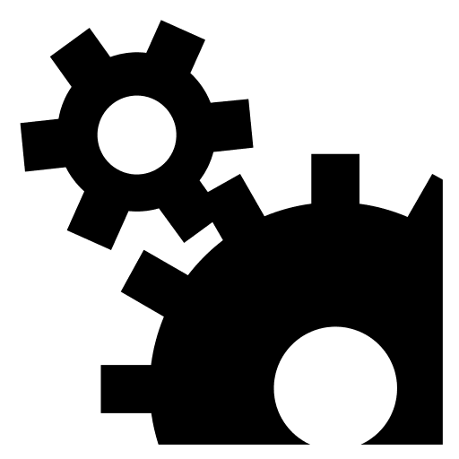 Gears Mechanism Free Open-Source SVG Icon (Game Icons)