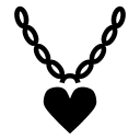 Heart Necklace Free Open-Source SVG Icon