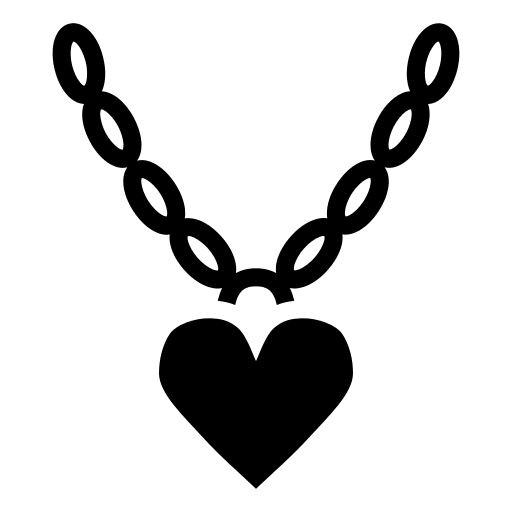 Heart Necklace Free Open-Source SVG Icon (Game Icons)