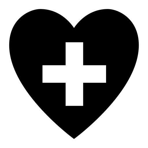 Heart with Plus Symbol Free Open-Source SVG Icon (Game Icons)