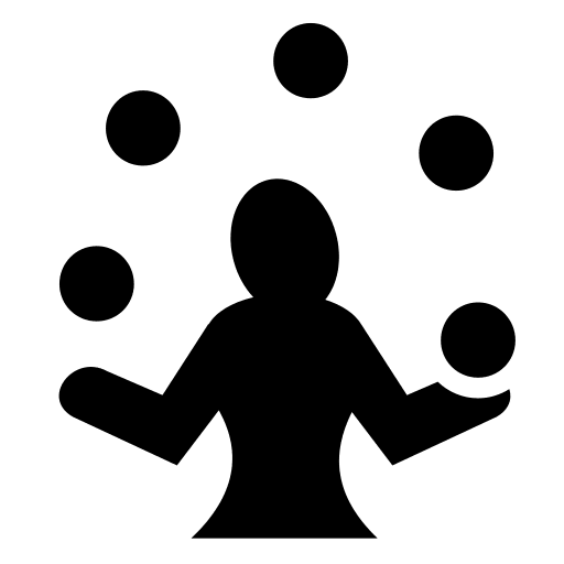 Juggler Performer Free Open-Source SVG Icon (Game Icons)