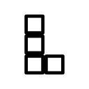 L-Shaped Brick (Game Icons) Free Open-Source SVG Icon