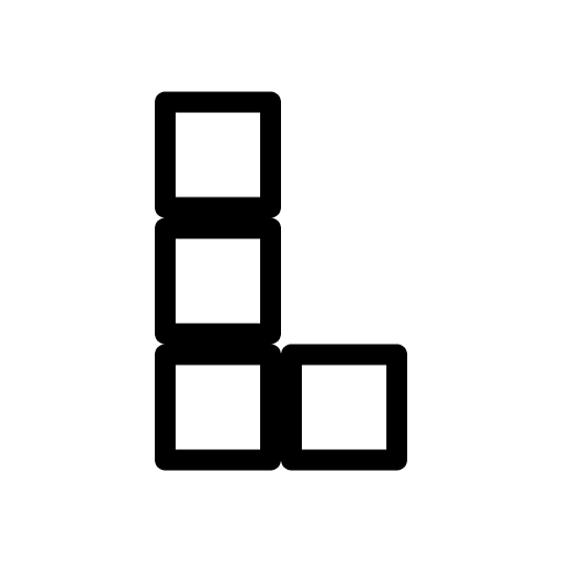 L-Shaped Brick (Game Icons) Free Open-Source SVG Icon (Game Icons)