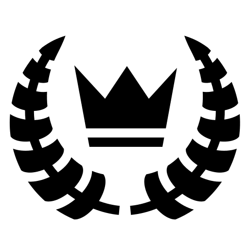 Laurel Crown Award Free Open-Source SVG Icon (Game Icons)