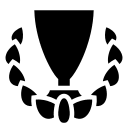 Trophy with Laurels Free Open-Source SVG Icon