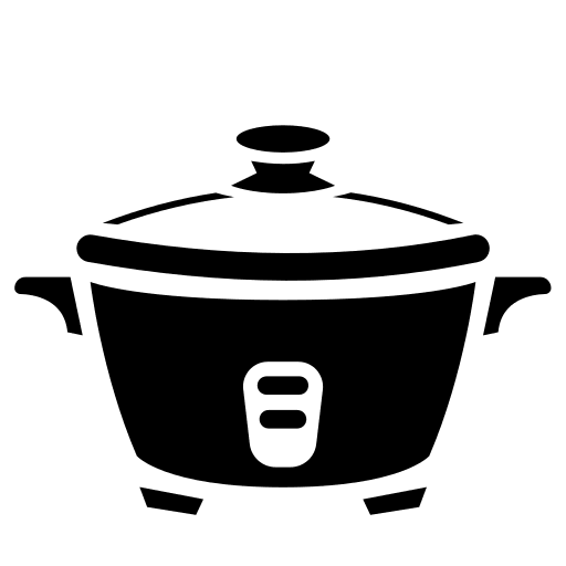 Rice Cooker Appliance Free Open-Source SVG Icon (Game Icons)