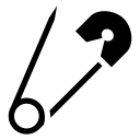 Safety Pin Free Open-Source SVG Icon