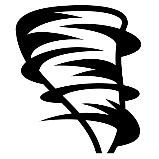 Tornado Weather Phenomenon Free Open-Source SVG Icon (Game Icons)