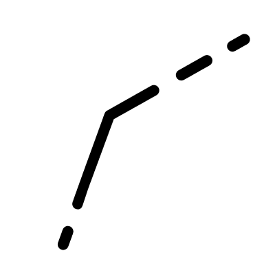 Turf Line Slice Design Free Open-Source SVG Icon (GeoGlyphs)