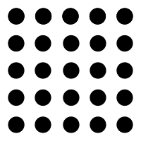 Turf Point Grid Layout (GeoGlyphs) Free Open-Source SVG Icon