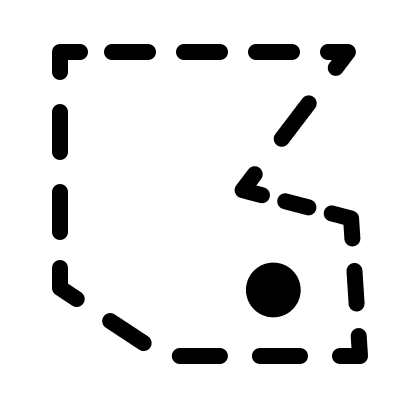 Turf Point on Surface Free Open-Source SVG Icon (GeoGlyphs)