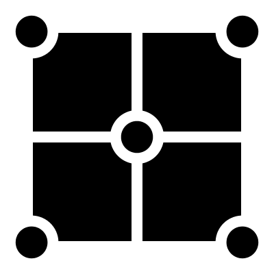 Turf Square Grid Layout (GeoGlyphs) Free Open-Source SVG Icon (GeoGlyphs)