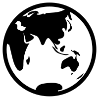 East Earth Geography (GeoGlyphs) Free Open-Source SVG Icon