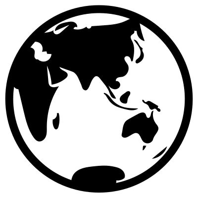 East Earth Geography (GeoGlyphs) Free Open-Source SVG Icon (GeoGlyphs)