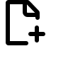 New Document Creation Free Open-Source SVG Icon