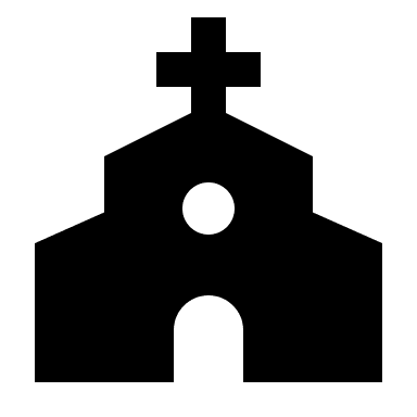 Church Building (Baseline) Free Open-Source SVG Icon (Google Material Icons)