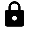 Lock Symbol (Baseline) Free Open-Source SVG Icon